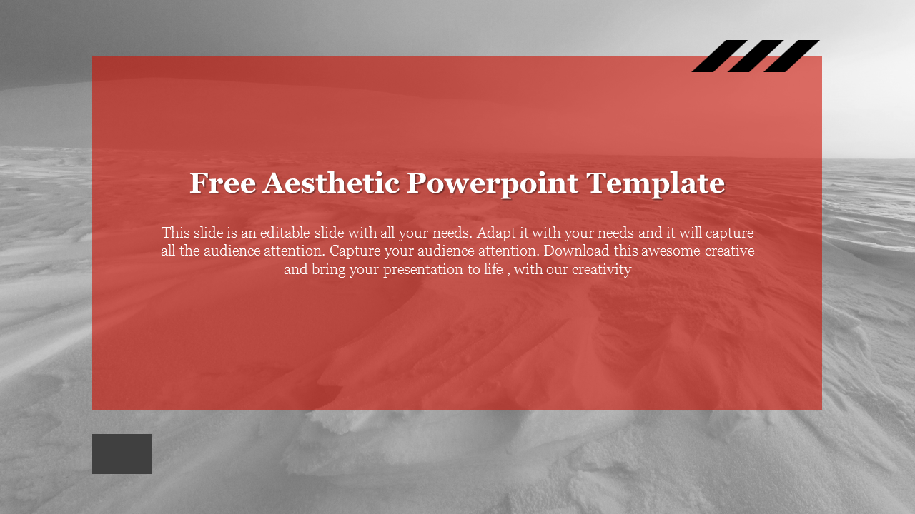 Free Aesthetic Powerpoint Template design